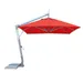 Bambrella Hurricane Square Side Wind Aluminum Cantilever Umbrella With Base, 11 Ft. - 3.4m SQ-SW-H-R | SWH-SYS2
