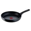 Tefal G28106 Black Stone Frying Pan 28 cm Mineralia + Non-Stick Coating Safe Thermal Signal Suitable for Induction Healthy Cooking Stone Effect Black