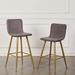 Homy Casa Mid-Century Modern Upholstered 29" Seat High Barstool Set