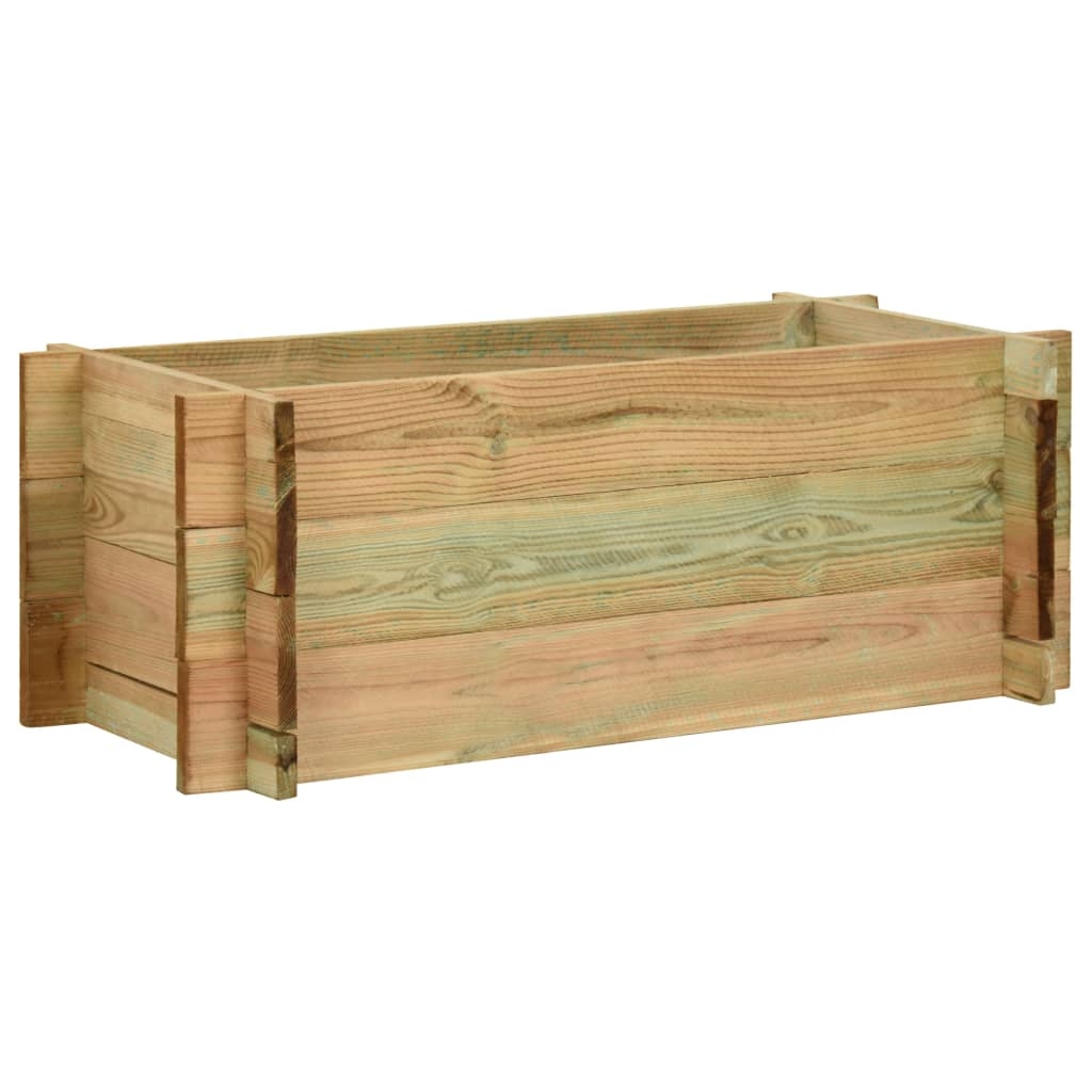 vidaXL Pflanzkübel Hochbeet Kiefernholz Imprägniert 80 cm Image