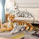 Jouets en peluche de tigre sibérien pour enfants poupée tigre jaune et blanc décoration pour