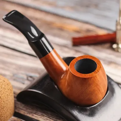 Pipe en bois de bruyère gravée avec filtre pour homme mini pipe à tabac classique accessoire pour