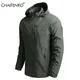 Veste de randonnée en plein air imperméable pour hommes manteau à capuche coupe-vent veste