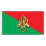 Bannière FFL de la Légion Étrangère Française 90x150cm 3x5 Pieds pour l'Armée Française