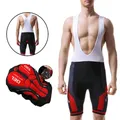 Short de vélo respirant pour homme collants de vélo rembourrés en Gel 5D Triathlon Pro Licra