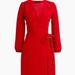 J. Crew Dresses | J Crew Tall Wrap Dress 365 Crepe Moon Dress Size 2 | Color: Red | Size: 2 Tall