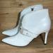 Nine West Shoes | Nine West Jax Pointed-Toe Booties | Color: White | Size: 8.5