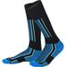 Waterproof Long Warm Breathable Ski Socks Thicken Winter Sport Outdoor Blue-Man (39-45 Yard)