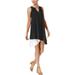 Bar Iii Womens Asymmetrical Shift Dress