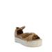 Bamboo Infinity-32 Espadrille Flatform Sandal in Tan