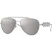 Versace Sunglasses VE2219B 10006G 59mm Silver / Light Grey Mirror Silver Lens