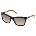 Carolina Herrera Women's Designer Brown Sunglasses, Black/Grey/Beige