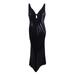 Calvin Klein Women's V-Neck Sequined Gown (14, Black)