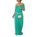 Fiomva Women's Casual Summer Beach Boho Maxi Long Dress Plus Size