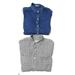 Pre-ownedAmerican Colors by Alex Lehr J.McLaughlin Womens Plaid Shirt Blue Gray XS Lot 2