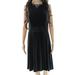 Lauren Ralph Lauren NEW Black Womens Size 10 Fit And Flare Sheath Dress