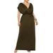 Sexy Dance Plus Size Womens Elegant Long Maxi Dress V Neck Belt Loose Dresses Cocktail Evening Party Bridesmaid Wedding Dresses for Women