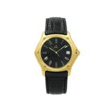 Ebel 1911 8187916 18K Yellow Gold Black Roman Dial Quartz Unisex Watch Pre-Owned