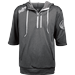 Men's Half Sleeve Performance Hoodie Grey XX-Large