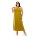 Women's Plus Size Dresses [Made in USA] Convertible 2 in 1 Dress Criss Cross Neck Dress, Smocked Maxi Dress for Summer