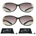 proSPORT Reading Sunglass Reader Light Tinted Women Silver & Gold NOT BIFOCAL