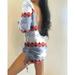 2020 Ladies Sexy U-neck Halter Drawstring Christmas xmas Print Dress