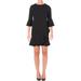 Lauren Ralph Lauren Womens Petites Mini Ruffled Party Dress Black 10P