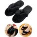 YEYELE Women's Memory Foam Flip Flop Open Toe Slip Home Flip Flops Flat Fur Slippers