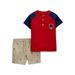 Child of Mine by Carter's Toddler Boy Short-Sleeve Henley T-Shirt & Shorts Outfit Set, 2-Piece (2T-5T)