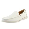 Bruno Marc Men's Comfort Breathable Flats Shoes Casual Loafers Boat Driving Penny Slip-On Shoes BUSH-05 WHITE Size 12