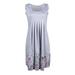 Tetyseysh Women Summer Sleeveless Boho Beach Sundress Floral Dress Plus Size