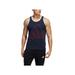 ADIDAS Mens Navy Logo Graphic Sleeveless Scoop Neck Tank Top 2XL