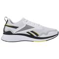 Mens Reebok RBK-Fusium Run Lite Shoe Size: 8.5 White - Black - Hero Yellow Running
