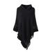 SAYFUT Fashion Knit Tassel Fringed Pullover Poncho Sweater Cape Shawl Wrap for Women