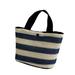 Doqcey Women Woven Tote Bag, Color Block Striped Straw Bag with Magnetic Snap