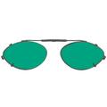 Visionaries Polarized Clip on Sunglasses - Cateye - Gun Frame - 51 x 31 Eye