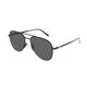 Puma Black Gray Lens Aviator 57mm Men's Sunglasses PU0160S 003