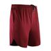 Fake 2-Piece Sports Shorts Men Running Basketball Breathable Quick-Drying Fitness Shorts Loose Training 5-point Pants Red M