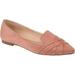 Women's Journee Collection Mindee Pointed Toe Smoking Flat