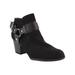 Indigo Rd. Women's Sansun 2 Ankle Boot, Black Fabric, 6.5 M