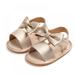 Taykoo Infant Baby Girls Soft Sole Summer Sparkle Sandals Shoes Bowkno Princess Dress Flats First Walker Crib Shoes