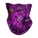 Top Headwear Face Covering Neck Gaiter - Purple Paisley