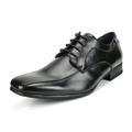 Bruno Marc Men's Dress Shoes Square Toe Lace up Oxford Shoes Casual Shoes GORDON-05 BLACK Size 7