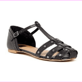 Dv By Dolce Vita Womens Zina Stella Manmade Leather Sandal Black Size 6 US