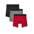 Fruit of the Loom Men's Breathable Lightweight Micro-Mesh Boxer Briefs, 3 Pack, Extended Sizes