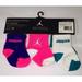 Nike Air Jordan Newborn Baby Socks, 6 Pairs, Size 6 -12months