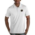 Notre Dame Fighting Irish Antigua Quest Desert Dry Big & Tall Polo - White