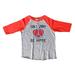 Girls or Boys Hippie Raglan â€œ Don't Worry Be Hippie â€� Zen Bohemian Toddler & Youth Baseball Tee Toddler 3T, Red