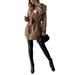 Sexy Dance Women Woolen Winter Peacoat Slim Fit Turn-Down Collar Trench Coat Outwear Jacket