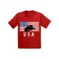 Awkward Styles Cowboy Hat USA Toddler Shirt United States Vintage USA Kids T shirt 4th of July Party Cowboy Hat Tshirt for Boys Love USA Cowboy Hat Tshirt for Girls Red White and Blue